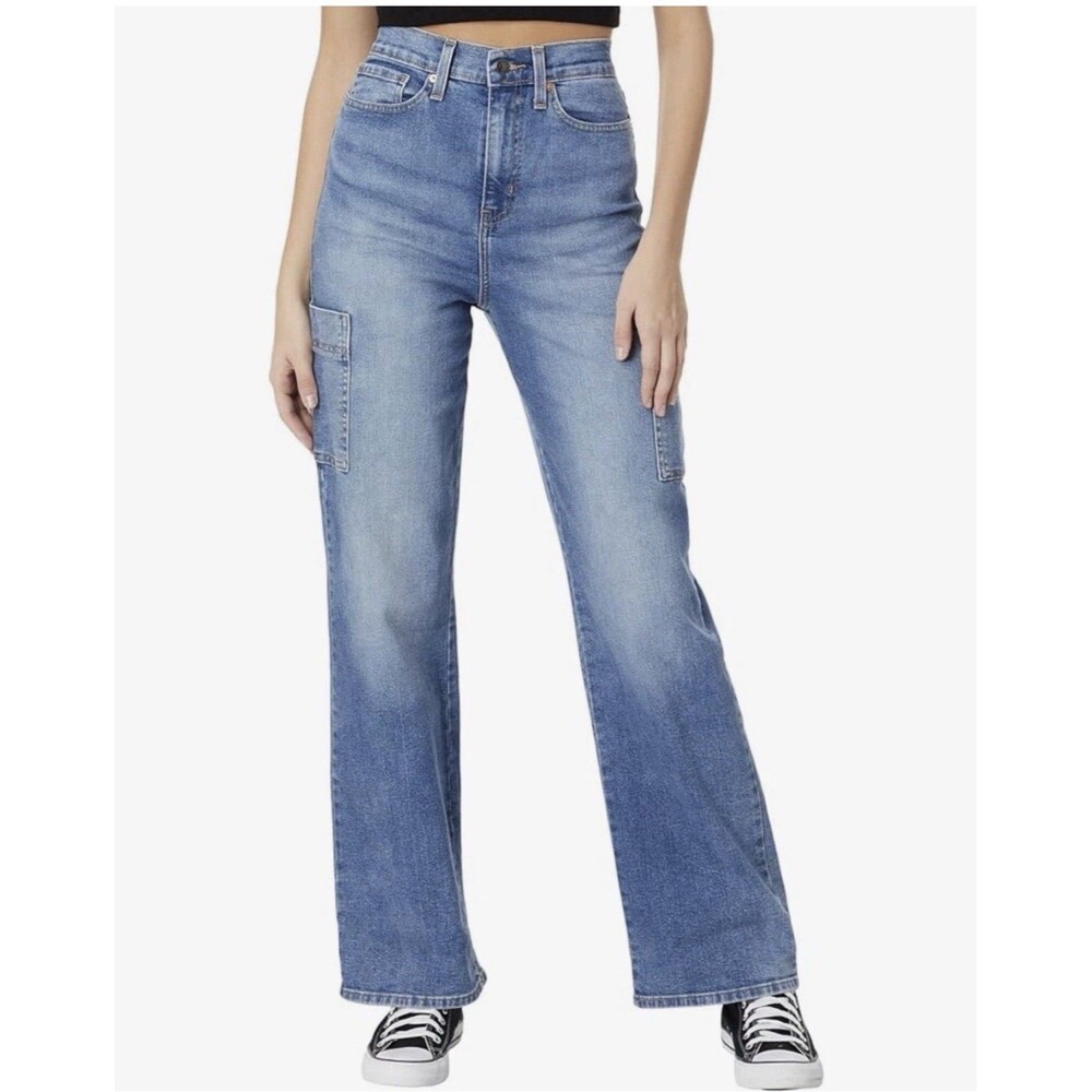 Levi Strauss Signature Women's 8 Heritage High Rise Loose Straight Jeans Cargo